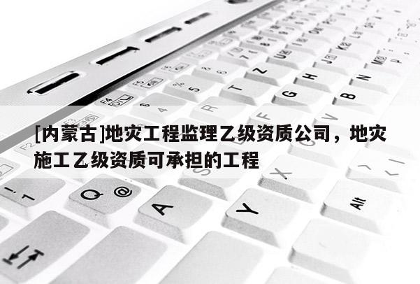 [內蒙古]地災工程監理乙級資質公司，地災施工乙級資質可承擔的工程