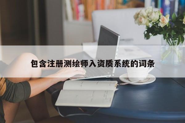 包含注冊測繪師入資質系統的詞條